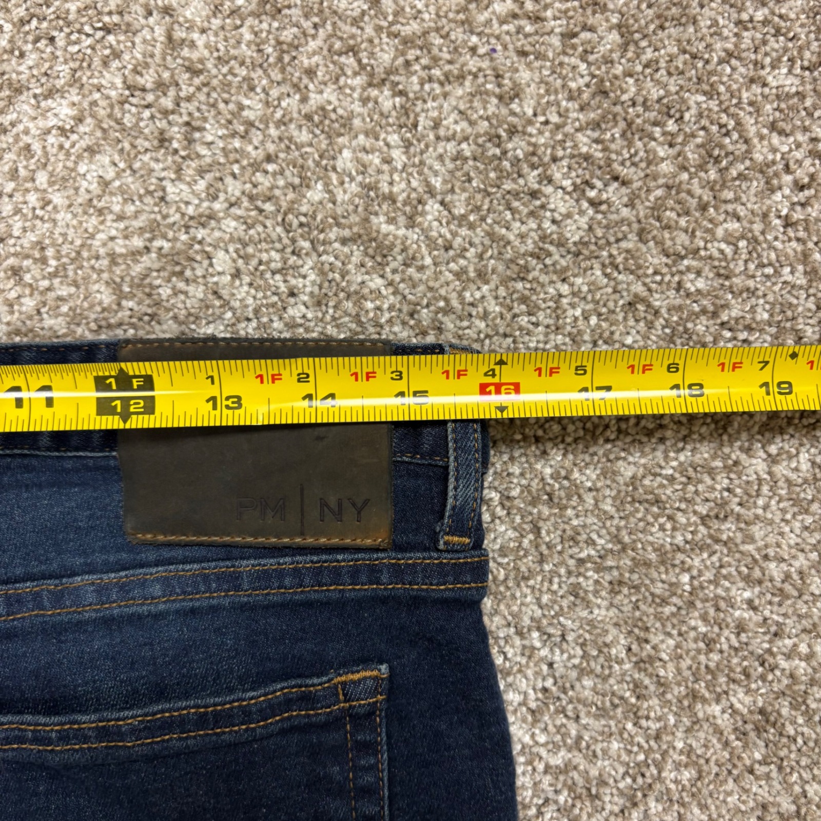 Peter Manning Nyc Johnny Jeans Slim Fit Mens 32x29 Dark Wash Stretch Denim — image 8 of 8